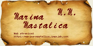 Marina Mastalica vizit kartica